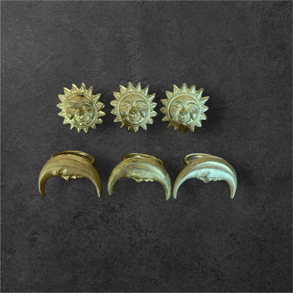 Vintage Moon & Sunshine Brass
Napkin Ring Holders